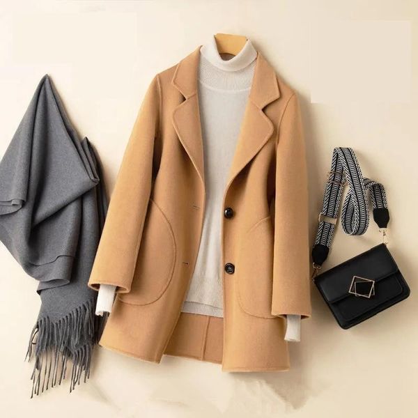 women's wool & blends 2021 autumn winter jacket womens clothing double-sided cashmere coats slim windbreaker red black outerwear female
women's wool & blends 2021 autumn winter jacket womens clothing double-sided cashmere coats slim windbreaker red black outerwear female
