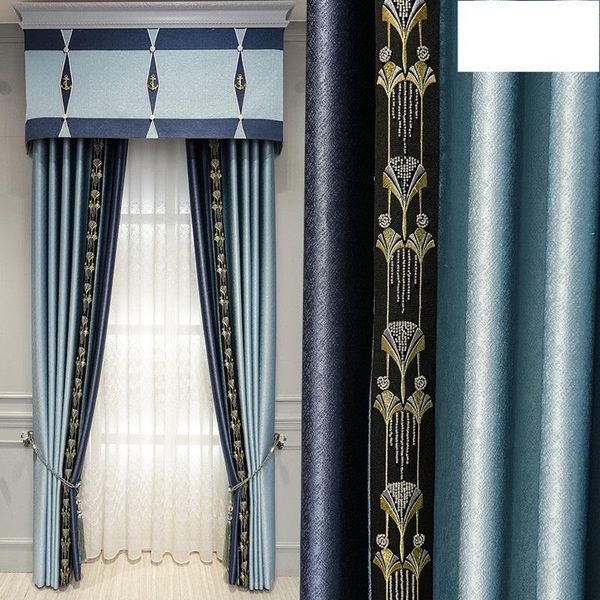 light luxury chinese curtain living room bedroom bay window high grade villa clear water blue shade & drapes
light luxury chinese curtain living room bedroom bay window high grade villa clear water blue shade & drapes