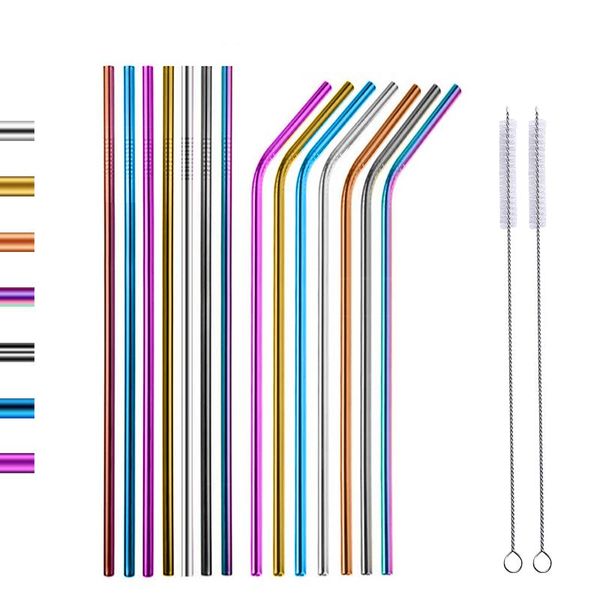 drinking straws reusable metal set with cleaner brush 304 stainless steel straw milk drinkware bar party accessories 6x215mm
drinking straws reusable metal set with cleaner brush 304 stainless steel straw milk drinkware bar party accessories 6x215mm