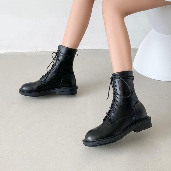 boots black platform combat ankle for women lace up buckle strap woman shoes winter biker plus szie 31-43
boots black platform combat ankle for women lace up buckle strap woman shoes winter biker plus szie 31-43