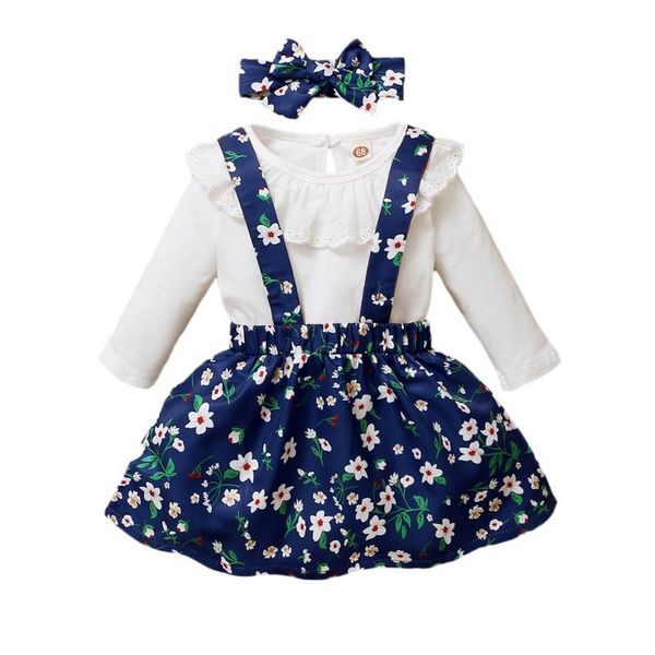clothing sets spring baby girl clothes set kids long sleeve solid color romper+floral print strap skirt+headband casual 3pcs outfits, White
clothing sets spring baby girl clothes set kids long sleeve solid color romper+floral print strap skirt+headband casual 3pcs outfits, White