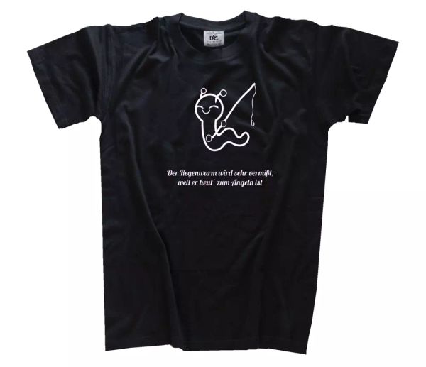 der regenwurm is very missing - weil of heut for fishing is t-shirt s-3xl, White;black
der regenwurm is very missing - weil of heut for fishing is t-shirt s-3xl, White;black