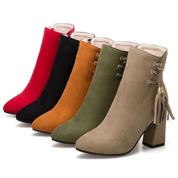 boots pointed thick heel shoes waterproof platform high plus size ankle womens booties warm, Black
boots pointed thick heel shoes waterproof platform high plus size ankle womens booties warm, Black