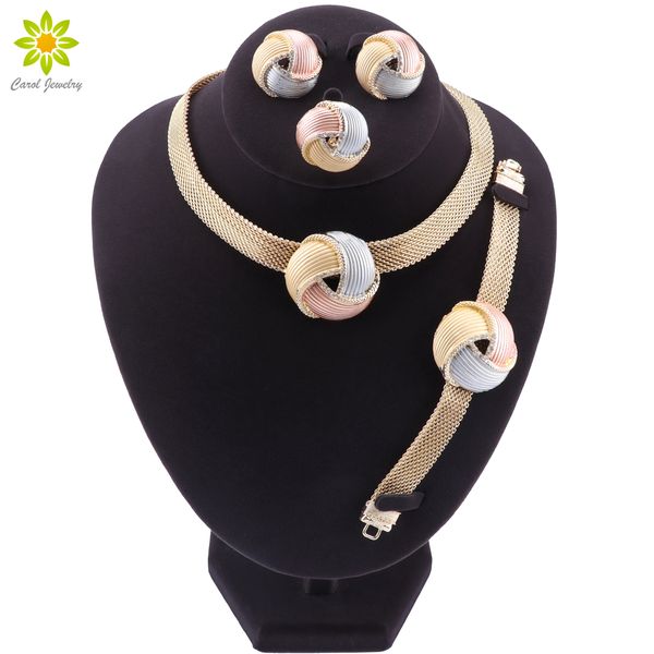 african dubai gold bridal jewelry sets for women bracelet earrings wedding party crystal necklace ring jewelry sets, Golden;silver
african dubai gold bridal jewelry sets for women bracelet earrings wedding party crystal necklace ring jewelry sets, Golden;silver
