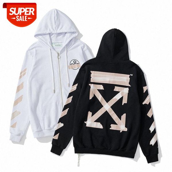 white tape printing zipper hooded sweater men and women all-match hoodie #7v2t, Black
white tape printing zipper hooded sweater men and women all-match hoodie #7v2t, Black