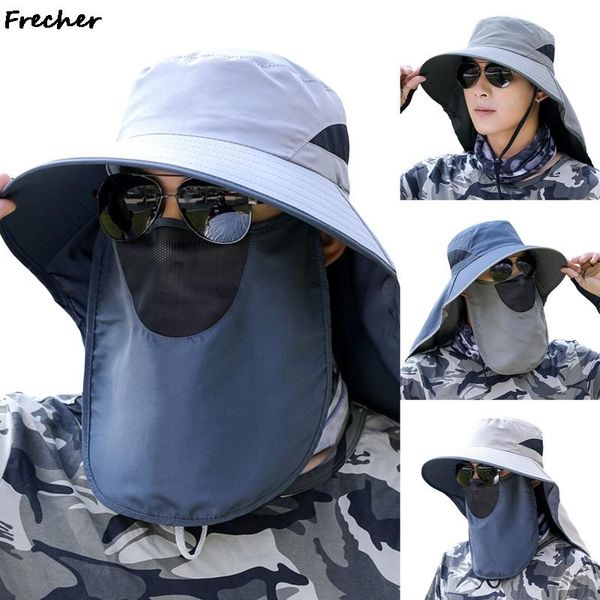 wide brim hats women men hiking fishing hat outdoor sport sun uv protection neck face flap cap adjustable caps removable, Blue;gray
wide brim hats women men hiking fishing hat outdoor sport sun uv protection neck face flap cap adjustable caps removable, Blue;gray