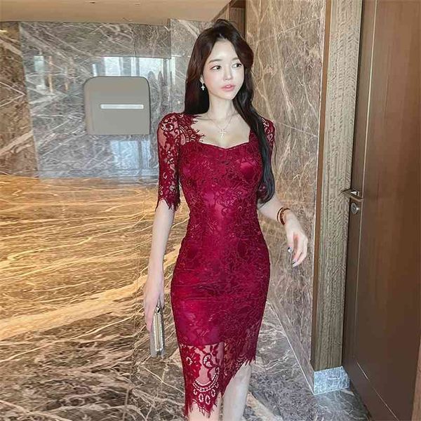 lace tight dress korean ladies summer short sleeve v neck cabaret bodycon party dreess for women 210602, Black;gray
lace tight dress korean ladies summer short sleeve v neck cabaret bodycon party dreess for women 210602, Black;gray