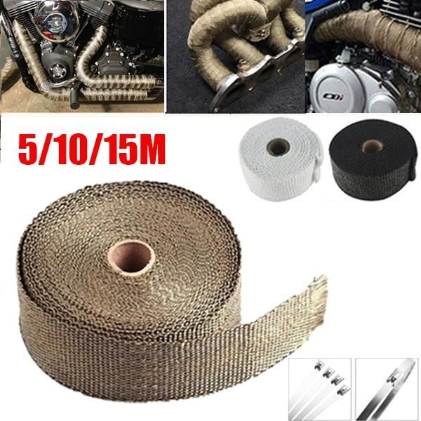 motorcycle exhaust system 5/10/15m pipe insulation thermal heat wrap roll cotton banana cloth fiberglass shield tape
motorcycle exhaust system 5/10/15m pipe insulation thermal heat wrap roll cotton banana cloth fiberglass shield tape