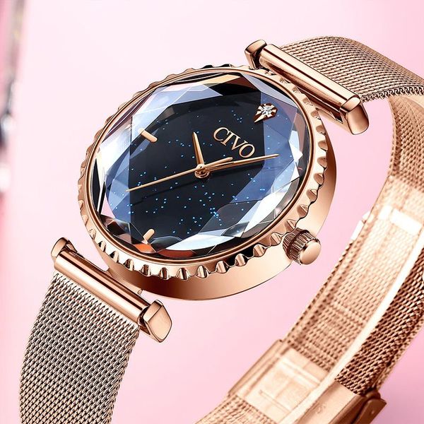 relogio feminino civo fashion women quart watches casual stainless steel waterproof wrist watch lady elegant rose gold wristwatches, Slivery;brown
relogio feminino civo fashion women quart watches casual stainless steel waterproof wrist watch lady elegant rose gold wristwatches, Slivery;brown