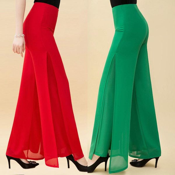 women's pants & capris ladies baggy summer womens wide leg fashion high waist side split black white chiffon big 4xl rh582
women's pants & capris ladies baggy summer womens wide leg fashion high waist side split black white chiffon big 4xl rh582