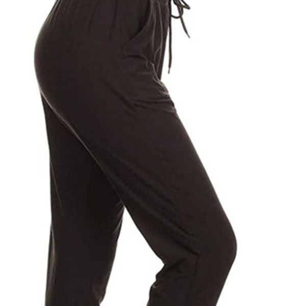 women's pants & capris european and american style trousers solid color casual sports loose straight-leg 8801 uuzn, Black;white
women's pants & capris european and american style trousers solid color casual sports loose straight-leg 8801 uuzn, Black;white