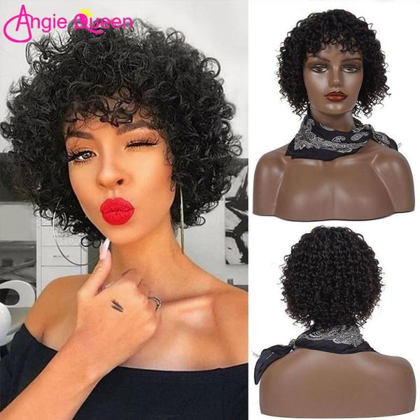 hair bulks bob water human with bangs full machine made brazilian natural color angie queen short for woman, Black
hair bulks bob water human with bangs full machine made brazilian natural color angie queen short for woman, Black