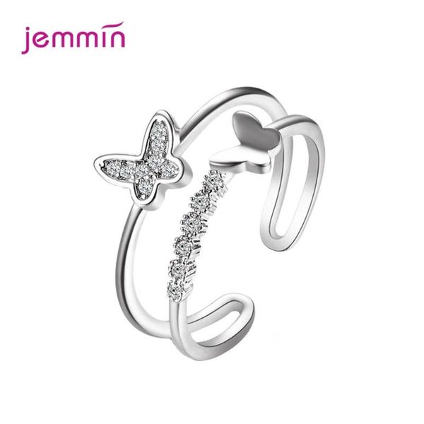 cluster rings 100% 925 sterling silver dancing butterfly elegant cubic zirconia open for women fashion insect jewelry gift anel, Golden;silver
cluster rings 100% 925 sterling silver dancing butterfly elegant cubic zirconia open for women fashion insect jewelry gift anel, Golden;silver