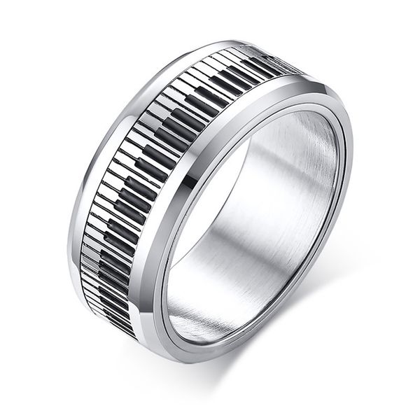 men music piano keyboard ring stainless steel rotatable spinner rings for man boyfriend gifts silver tone rings
men music piano keyboard ring stainless steel rotatable spinner rings for man boyfriend gifts silver tone rings