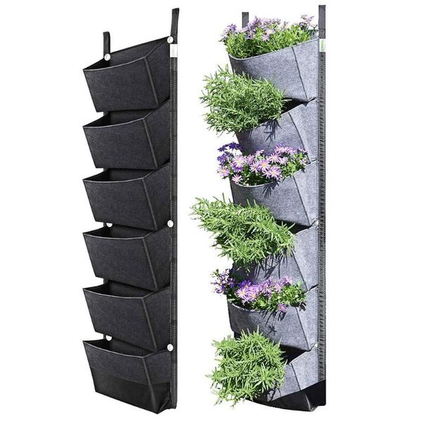 planters & pots 6-pocket wall hanging planting bag gardening felt vertical flower pot vegetable planter grow container pouch for green field
planters & pots 6-pocket wall hanging planting bag gardening felt vertical flower pot vegetable planter grow container pouch for green field
