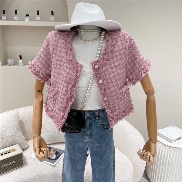 niche design women's spring summer 2021 fashion temperament versatile single breasted short tweed coat jackets, Black;brown
niche design women's spring summer 2021 fashion temperament versatile single breasted short tweed coat jackets, Black;brown