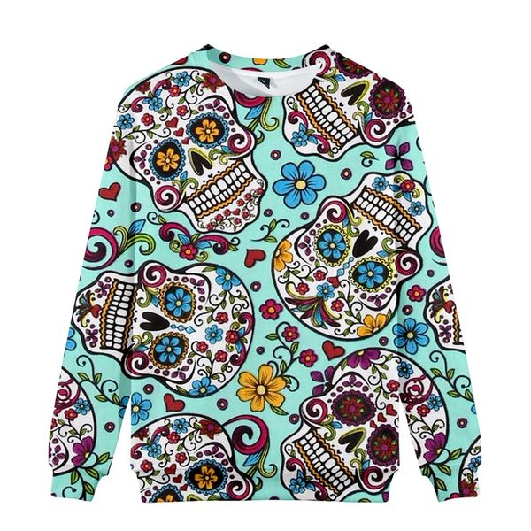 Skull pattern cartoon boy girl T-shirt 3D printing animal print T-shirt long-sleeved shirt color clothes children's top, Blue
Skull pattern cartoon boy girl T-shirt 3D printing animal print T-shirt long-sleeved shirt color clothes children's top, Blue