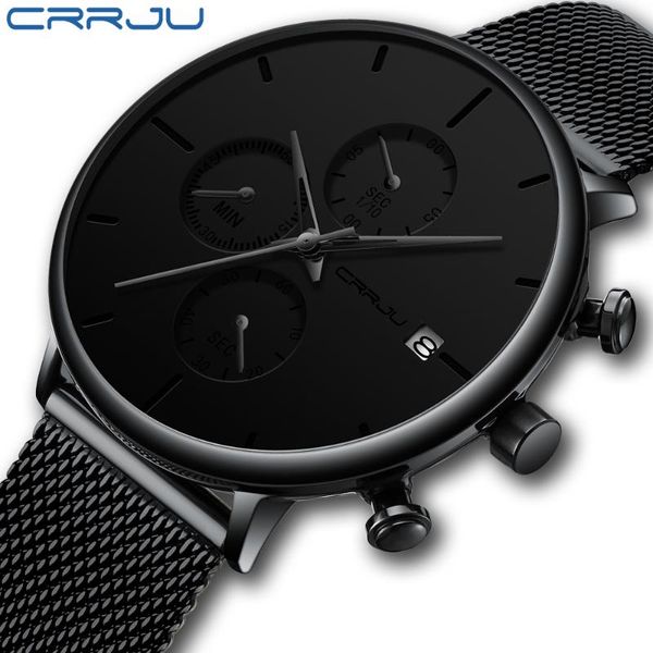 wristwatches crrju minimalist dress mens watches waterproof sport watch men 3-sub dial quartz casual relogio masculino, Slivery;brown
wristwatches crrju minimalist dress mens watches waterproof sport watch men 3-sub dial quartz casual relogio masculino, Slivery;brown