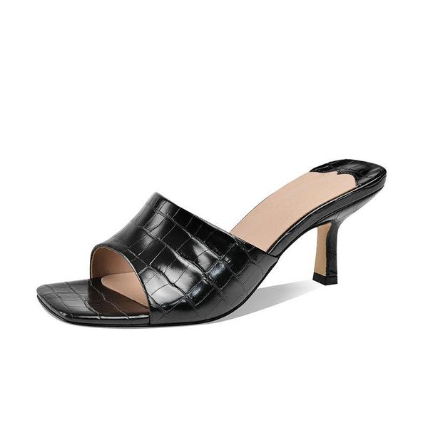 mules high heel dress slides summer women slippers fashion celebrity shoes woman elegant, Black
mules high heel dress slides summer women slippers fashion celebrity shoes woman elegant, Black