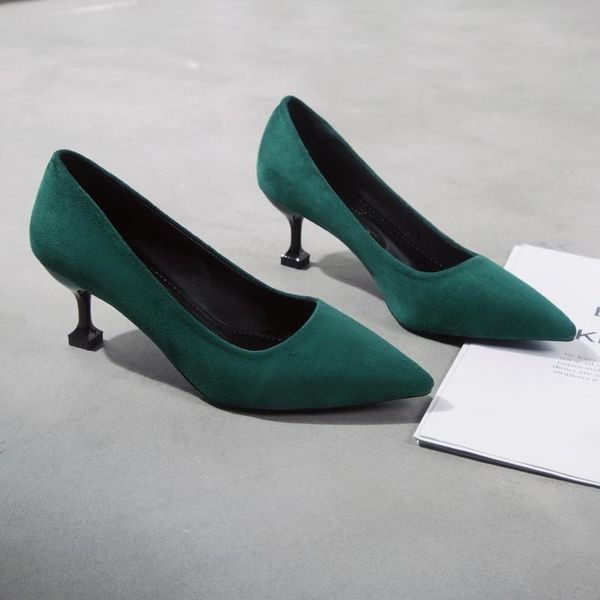 dress shoes women's stiletto pointed single suede high heels female red wedding, Black
dress shoes women's stiletto pointed single suede high heels female red wedding, Black