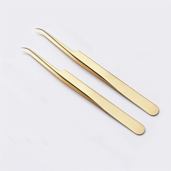 2pc volume lash tweezers professional high precision stainless eyelash gold extension pincet 210915
2pc volume lash tweezers professional high precision stainless eyelash gold extension pincet 210915