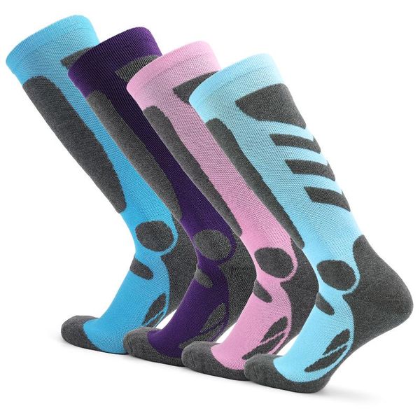 sports socks 2 pairs professional ski women thick knit winter athletic stockings breathable quick dry anti-skid warm, Black
sports socks 2 pairs professional ski women thick knit winter athletic stockings breathable quick dry anti-skid warm, Black
