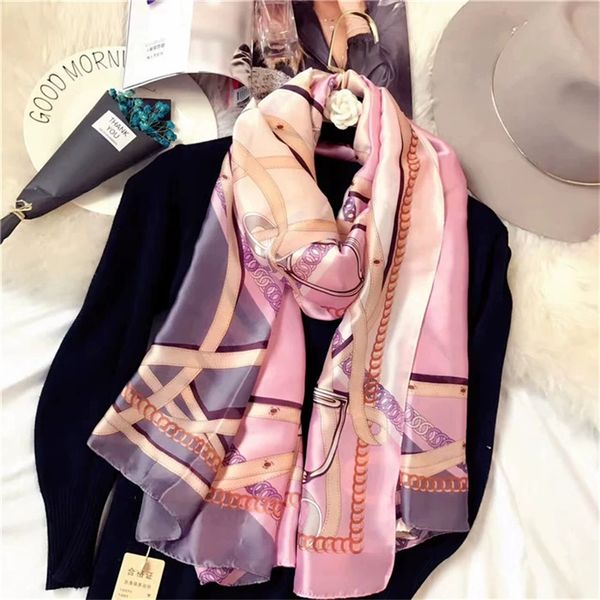 fashion autumn and winter brand silk scarves timeless classic, super long shawl women's soft silk scarf, Blue;gray
fashion autumn and winter brand silk scarves timeless classic, super long shawl women's soft silk scarf, Blue;gray