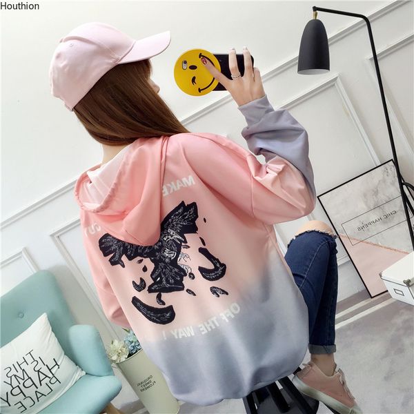 women's sweaters houthion sweater the fashion casual temperament loose slim printing hooded collar and long sleeves women 61rc, White;black
women's sweaters houthion sweater the fashion casual temperament loose slim printing hooded collar and long sleeves women 61rc, White;black