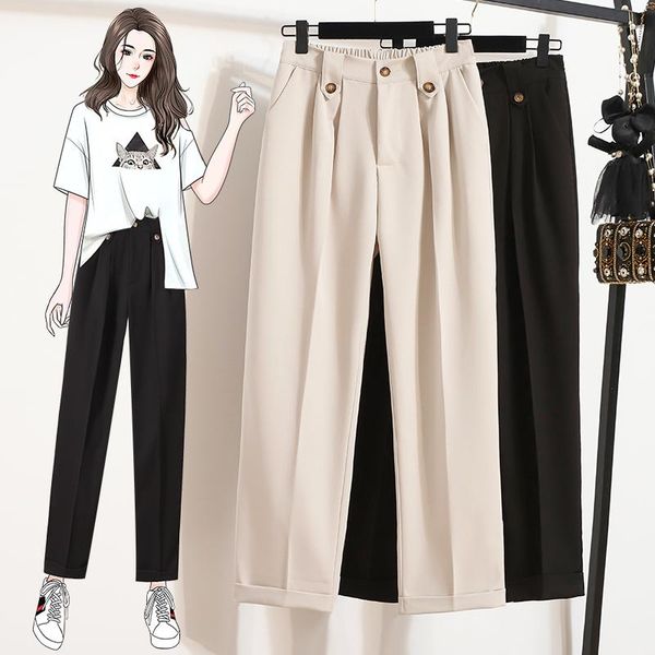 plus size pants straight radish harem suit female high waist large boyfriend for women's clothing 2021 trouser oversize p11, Black
plus size pants straight radish harem suit female high waist large boyfriend for women's clothing 2021 trouser oversize p11, Black