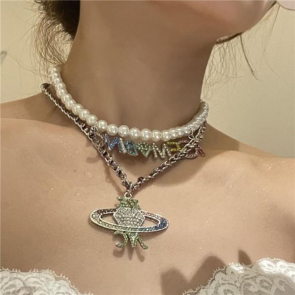 pendant necklaces hiphop pearl chain necklace imitation choker for women colorful rhinestone letter female jewelry, Silver
pendant necklaces hiphop pearl chain necklace imitation choker for women colorful rhinestone letter female jewelry, Silver