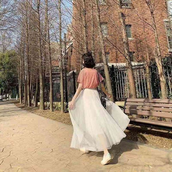 summer fashion korean style gauze womens skirt high-waisted kawaii fairy a-line ankle-length lace vestido, Black
summer fashion korean style gauze womens skirt high-waisted kawaii fairy a-line ankle-length lace vestido, Black