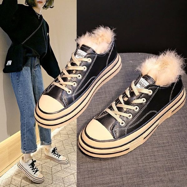 dress shoes winter skin of comfortable women thick-up teddy lace keep warm sneakers herd ladies platform cotton shoes mujer boots ypy1, Black
dress shoes winter skin of comfortable women thick-up teddy lace keep warm sneakers herd ladies platform cotton shoes mujer boots ypy1, Black