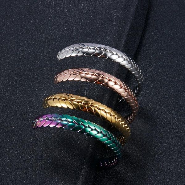 bangle 4 colors feather bracelets for woman 2021 316l stainless steel bangles fashion jewelry adjustable size, Black
bangle 4 colors feather bracelets for woman 2021 316l stainless steel bangles fashion jewelry adjustable size, Black