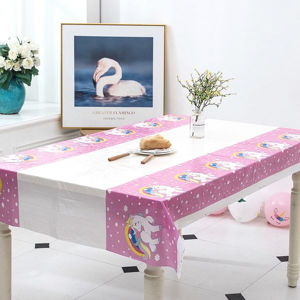 children's party disposable waterproof pe tablecloth unicorn theme cartoon decoration
children's party disposable waterproof pe tablecloth unicorn theme cartoon decoration