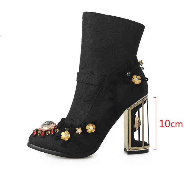 dress shoes phoentin estilo étnico bordado botas curtas femininas de cristal tornozelo boot outono inverno luxo sapatos salto alto tamanho 4, Black
dress shoes phoentin estilo étnico bordado botas curtas femininas de cristal tornozelo boot outono inverno luxo sapatos salto alto tamanho 4, Black