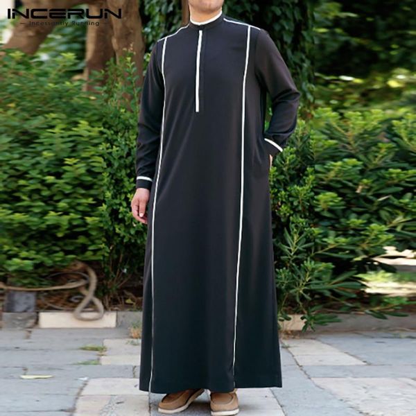 men muslim kaftan islamic arabic jubba thobe dubai middle east robes patchwork long sleeve stand collar mens clothing ethnic, Red
men muslim kaftan islamic arabic jubba thobe dubai middle east robes patchwork long sleeve stand collar mens clothing ethnic, Red