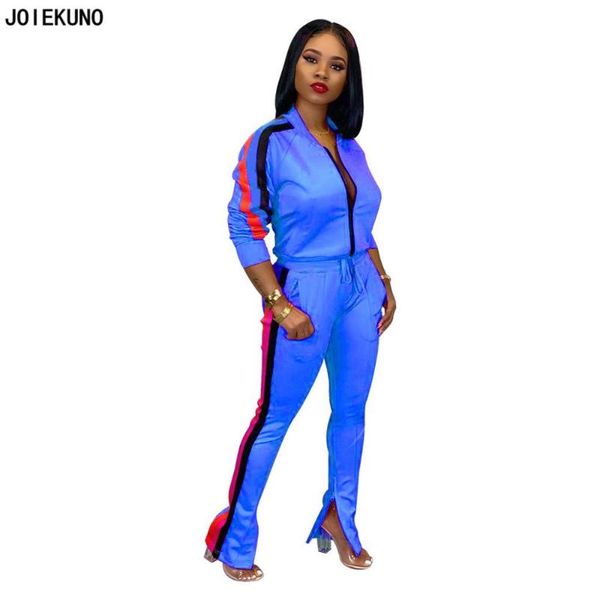 two piece dress joiekuno striped autumn casual street fashion club rompers women jumpsuit v neck zipper party set me370, White
two piece dress joiekuno striped autumn casual street fashion club rompers women jumpsuit v neck zipper party set me370, White