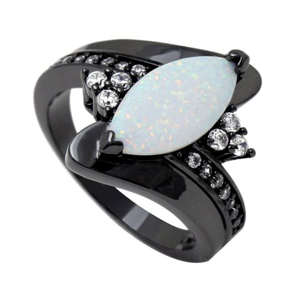 wedding rings white tear drop fire opal for women ring black gold filled wih clear round zircon paved engagement jewelry bague, Slivery;golden
wedding rings white tear drop fire opal for women ring black gold filled wih clear round zircon paved engagement jewelry bague, Slivery;golden
