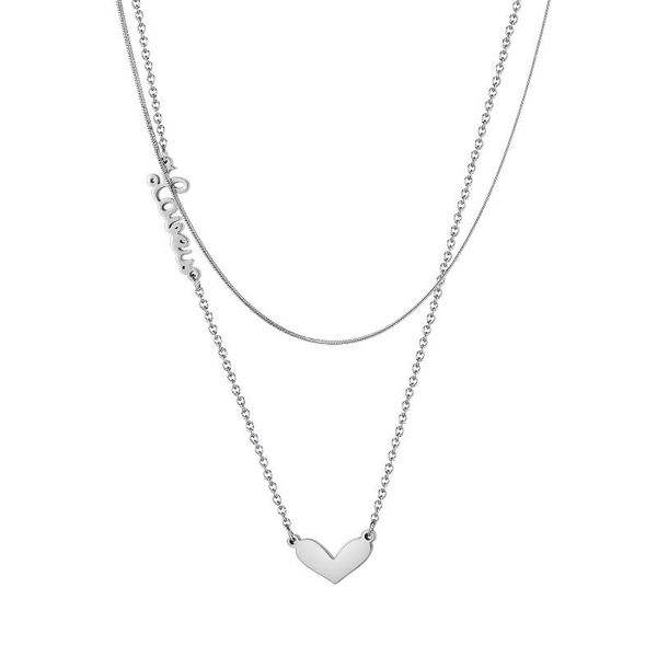 chains cyue smooth 316l stainless steel street style double clavicle chain simple necklace bead charm for women fashion jewelry, Silver
chains cyue smooth 316l stainless steel street style double clavicle chain simple necklace bead charm for women fashion jewelry, Silver