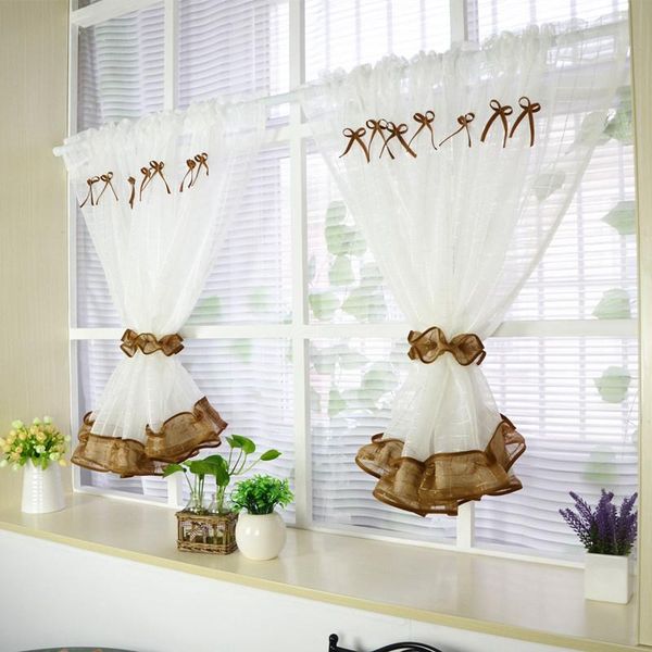 curtain & drapes 2pcs customizable short tulle with ties pastoral kitchen for small cabinet/balcony/window curtains sheer
curtain & drapes 2pcs customizable short tulle with ties pastoral kitchen for small cabinet/balcony/window curtains sheer