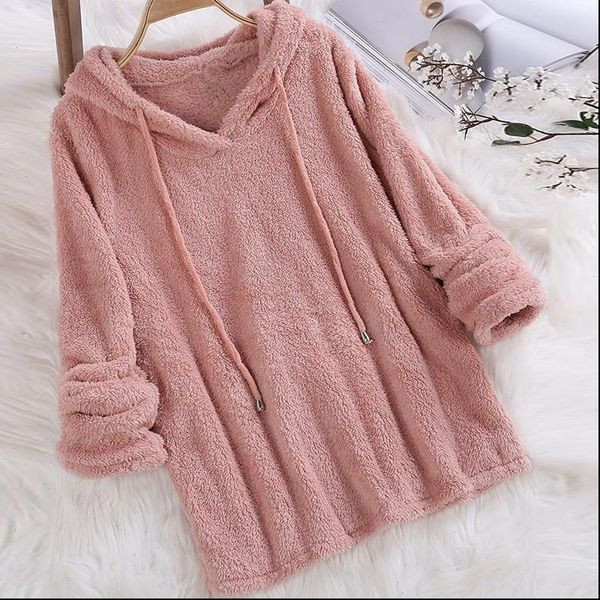 autumn winter women long sleeve plush hoodies blue white fluffy flannel pullover pajama loose hoodie plus size, Black
autumn winter women long sleeve plush hoodies blue white fluffy flannel pullover pajama loose hoodie plus size, Black
