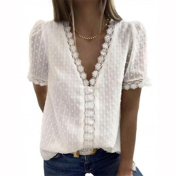 women's blouses & shirts fashion v neck short sleeve white lace women and 2021 summer casual office woman shirt femme plus size 3xl
women's blouses & shirts fashion v neck short sleeve white lace women and 2021 summer casual office woman shirt femme plus size 3xl