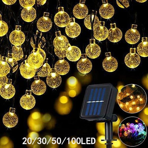 novelty items 20/30/50/100led garden led solar string lights outdoor waterproof bubbles crystal ball fairy light decoration -loveliving
novelty items 20/30/50/100led garden led solar string lights outdoor waterproof bubbles crystal ball fairy light decoration -loveliving