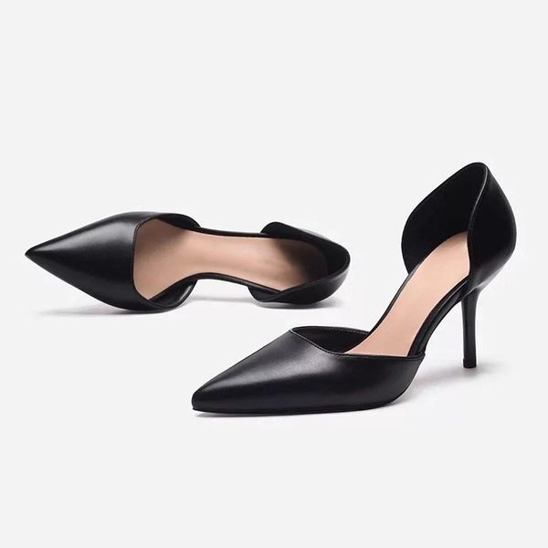 dress shoes fashion solid color versatile high heels luxury designer stage catwalk women pumps runway party zapatos de mujer, Black
dress shoes fashion solid color versatile high heels luxury designer stage catwalk women pumps runway party zapatos de mujer, Black