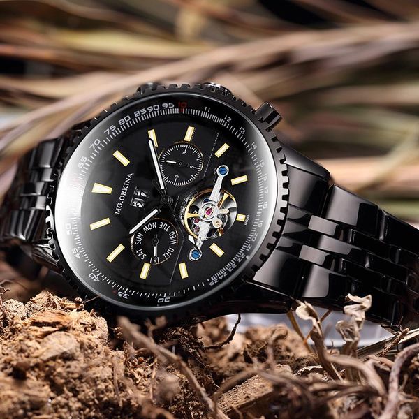 wristwatches orkina 2021 men's watches business automatic clock tourbillon waterproof mechanical watch relogio masculino, Slivery;brown
wristwatches orkina 2021 men's watches business automatic clock tourbillon waterproof mechanical watch relogio masculino, Slivery;brown