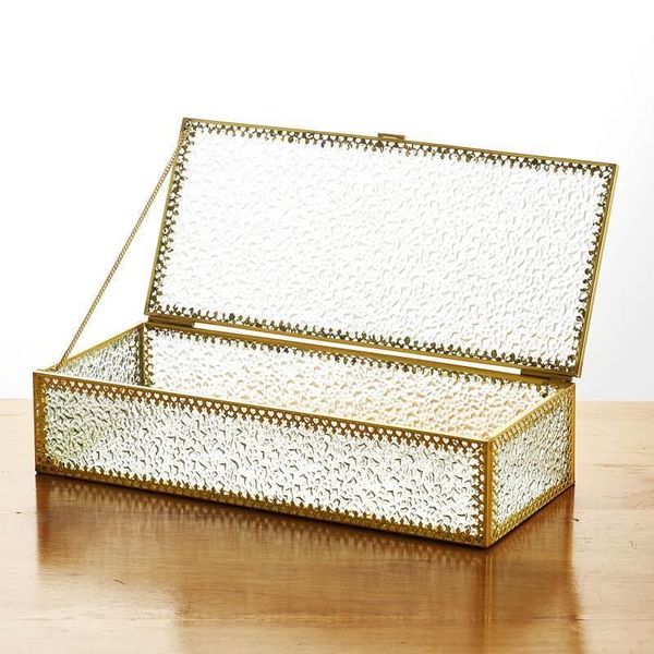 storage boxes & bins clear glass jewelry box makeup cosmetic organizer watch display stand bathroom earrings accessories
storage boxes & bins clear glass jewelry box makeup cosmetic organizer watch display stand bathroom earrings accessories