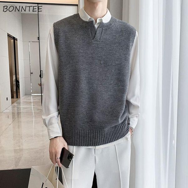 men's vests casual basic sweater vest men simple classic all-match knitted sleeveless jumpers v-neck ulzzang korean fashion cozy comfor, Black;white
men's vests casual basic sweater vest men simple classic all-match knitted sleeveless jumpers v-neck ulzzang korean fashion cozy comfor, Black;white