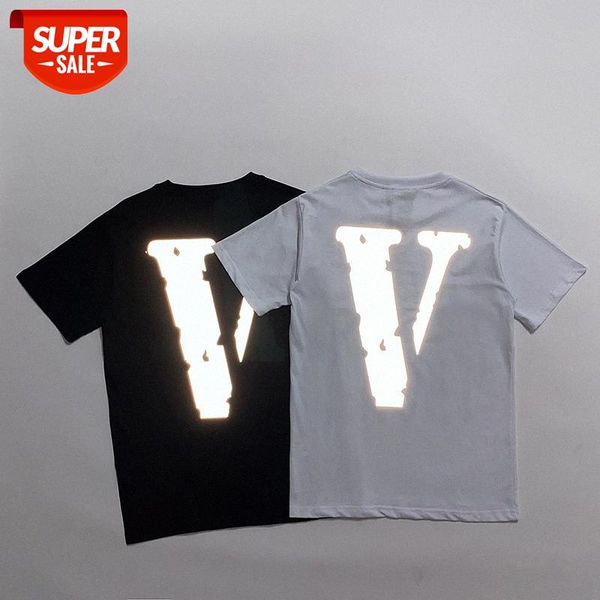 european and american fashion brand vlon high-quality short-sleeved t-shirt men women couples reflective back letter big v printing bo #ji0r, White;black
european and american fashion brand vlon high-quality short-sleeved t-shirt men women couples reflective back letter big v printing bo #ji0r, White;black