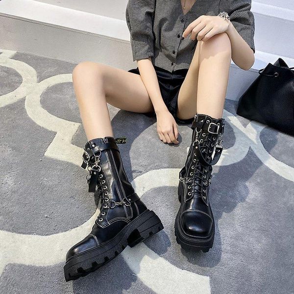 boots thick-soled women's 2021 spring and autumn british style personality metal tube motorcycle fashion trend, Black
boots thick-soled women's 2021 spring and autumn british style personality metal tube motorcycle fashion trend, Black