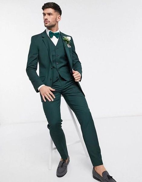 men's suits & blazers 2021 handsome green groom slim fit tuxedos groomsmen man wedding dress two button blazer (jacket+pants+vest), White;black
men's suits & blazers 2021 handsome green groom slim fit tuxedos groomsmen man wedding dress two button blazer (jacket+pants+vest), White;black